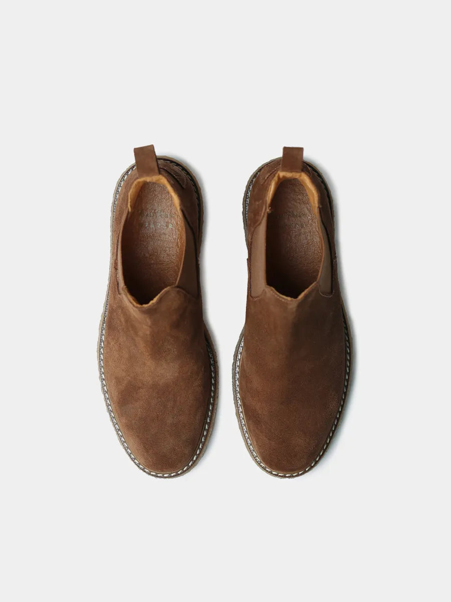 Women’s Mary Janes in split leather with buckle
