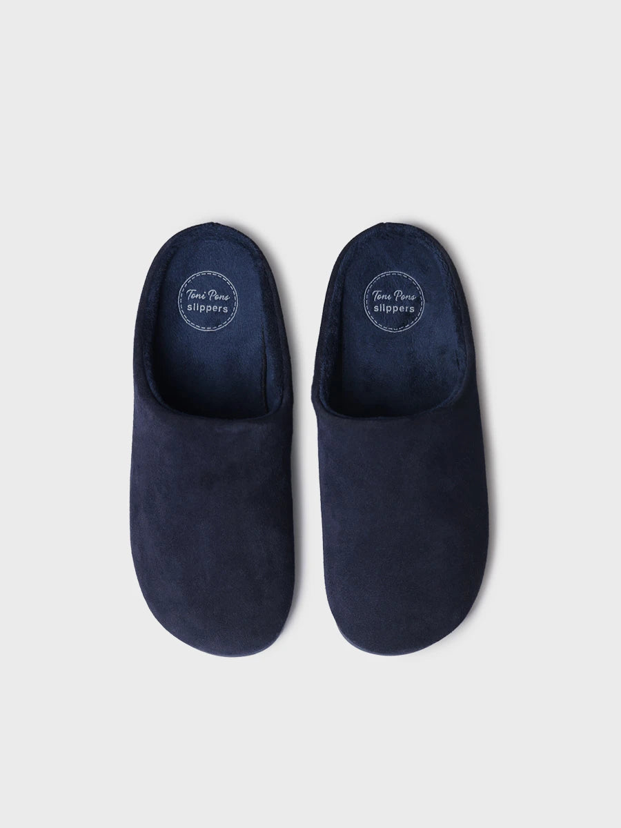 Zapatillas de casa hombre - Slipper abierta en piel con forro interior para hombre | NAPOLI  - Toni Pons  
