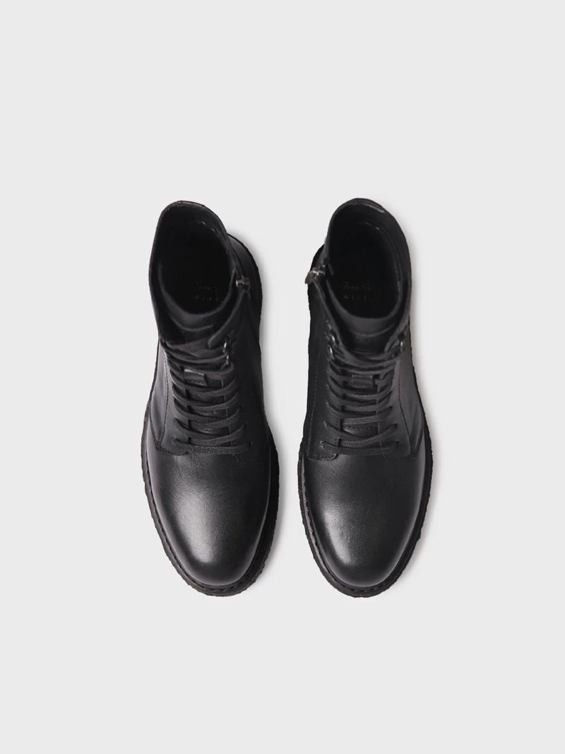 Botines mujer - Bota con cordones en piel para mujer | NARA-P  - Toni Pons  