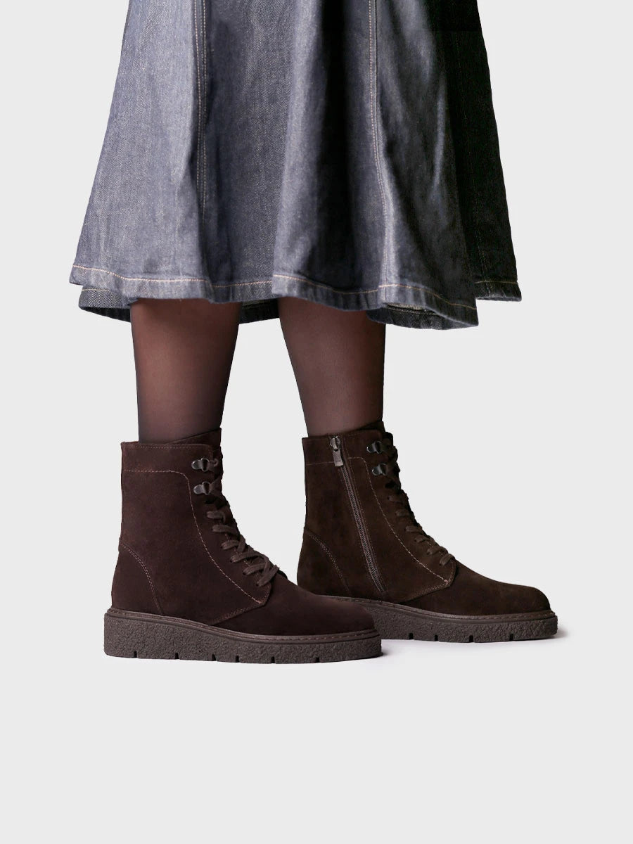 Botines mujer - Bota con serraje en piel para mujer | NARA-SY  - Toni Pons  