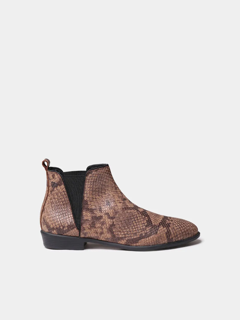 Botines mujer - Botín de mujer en piel efecto serpiente | NAROA-PI  - Toni Pons  