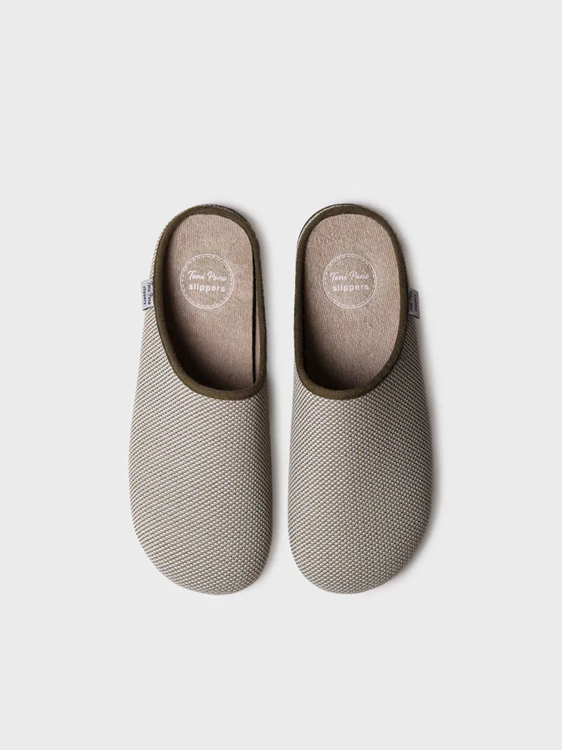 zapatillas de casa hombre - Zapatilla de casa tipo zueco de hombre en rejilla | NASH-JO  - Toni Pons  