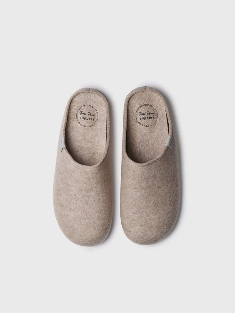zapatillas de casa hombre - Zapatilla de casa tipo zueco para hombre en fieltro reciclado | NEO-FR  - Toni Pons  
