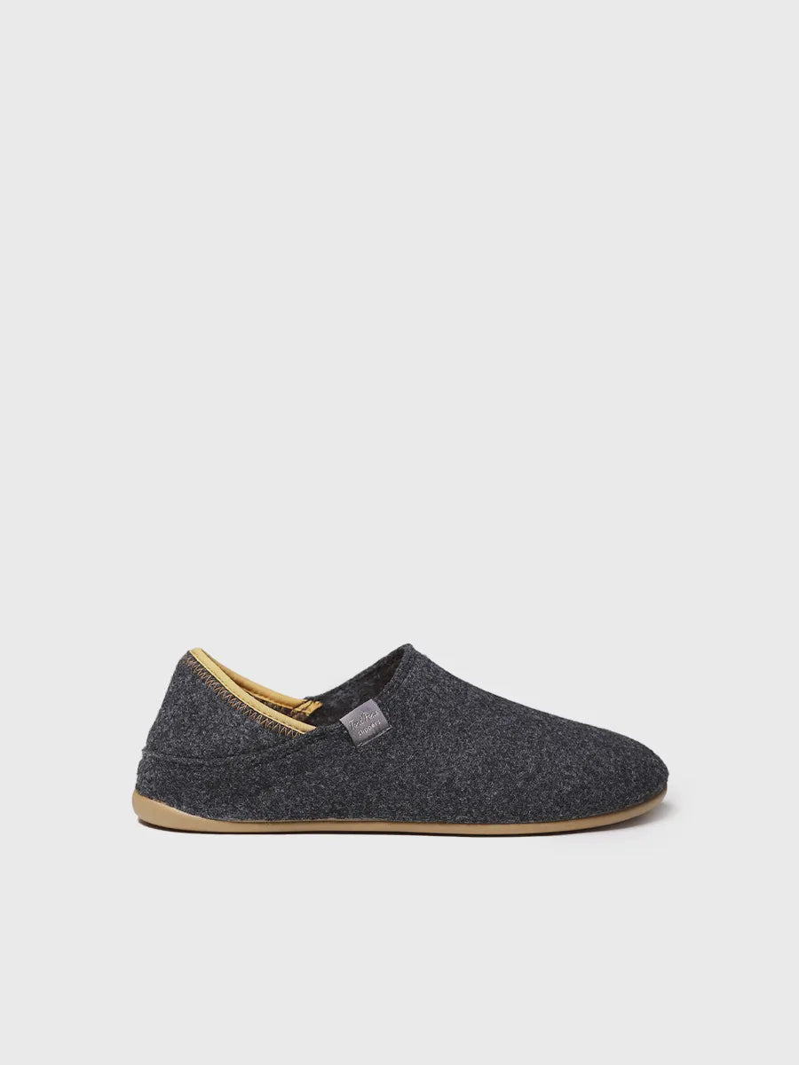 Men's Closed Slipper in Recycled felt 