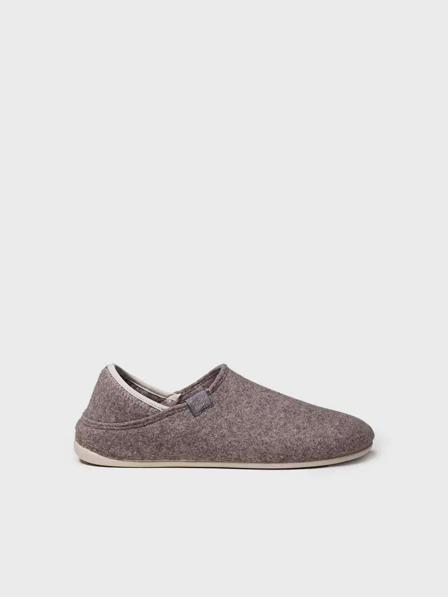 Men's Closed Slipper in Recycled felt 