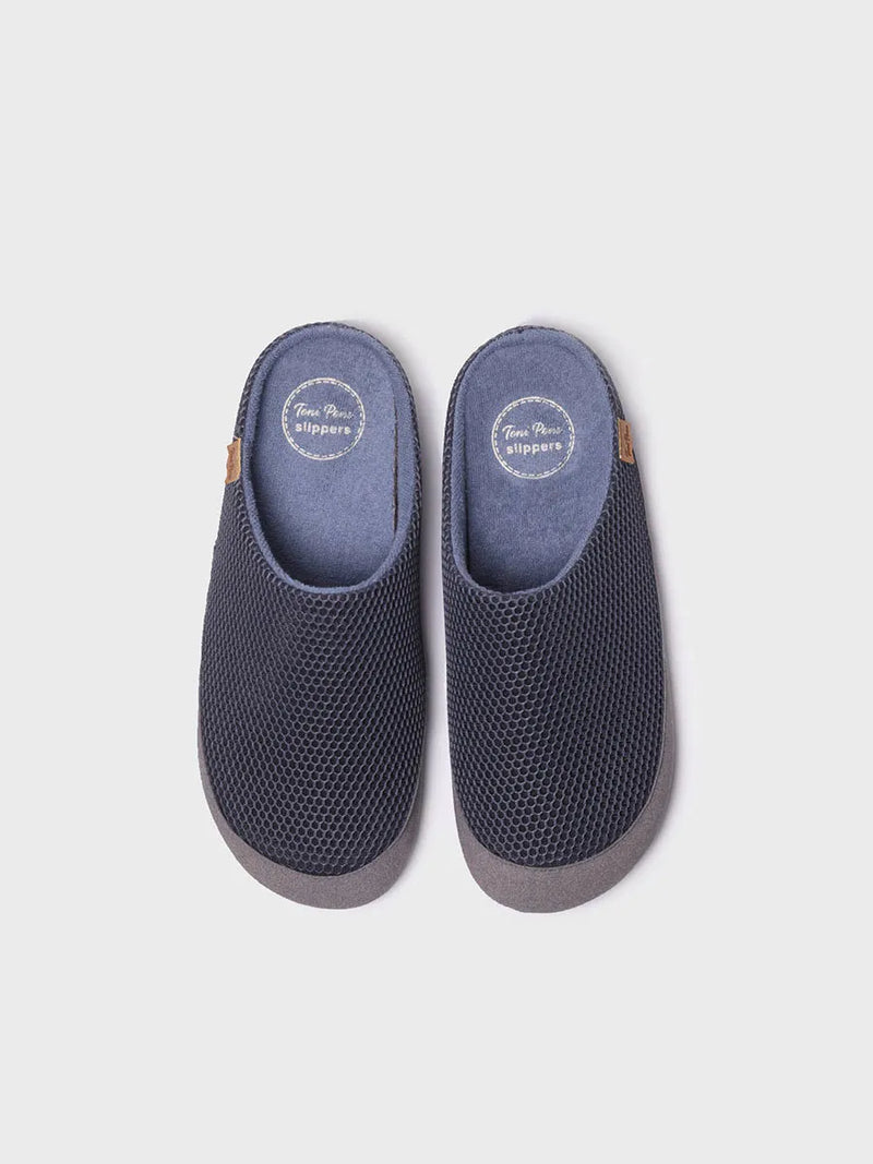 zapatillas de casa hombre - Zapatillas de casa para hombre en tejido de rejilla | NIUE-GC  - Toni Pons  