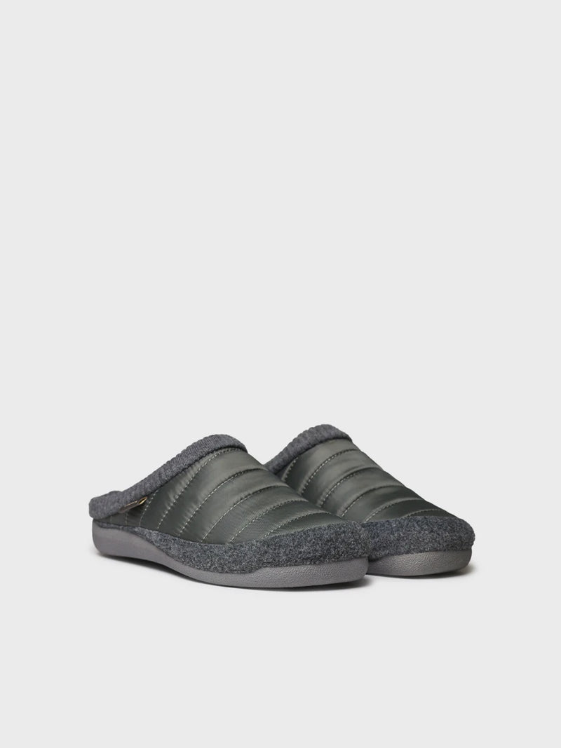 Zapatillas de casa hombre - Zapatilla de casa tipo zueco en tejido acolchado y fieltro | NIX-TK  - Toni Pons  