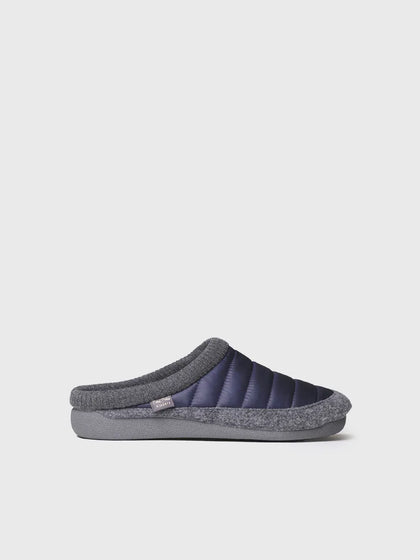 zapatillas de casa hombre - Zapatilla de casa tipo zueco en tejido acolchado y fieltro | NIX-TK  - Toni Pons  