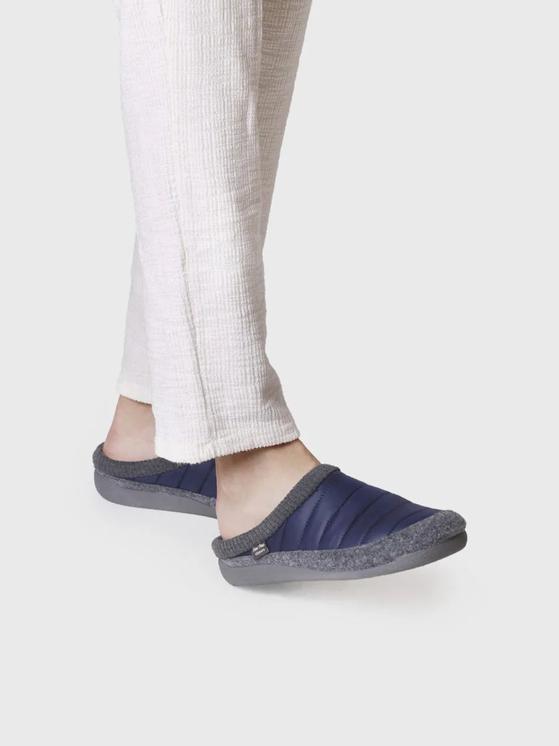 zapatillas de casa hombre - Zapatilla de casa tipo zueco en tejido acolchado y fieltro | NIX-TK  - Toni Pons  