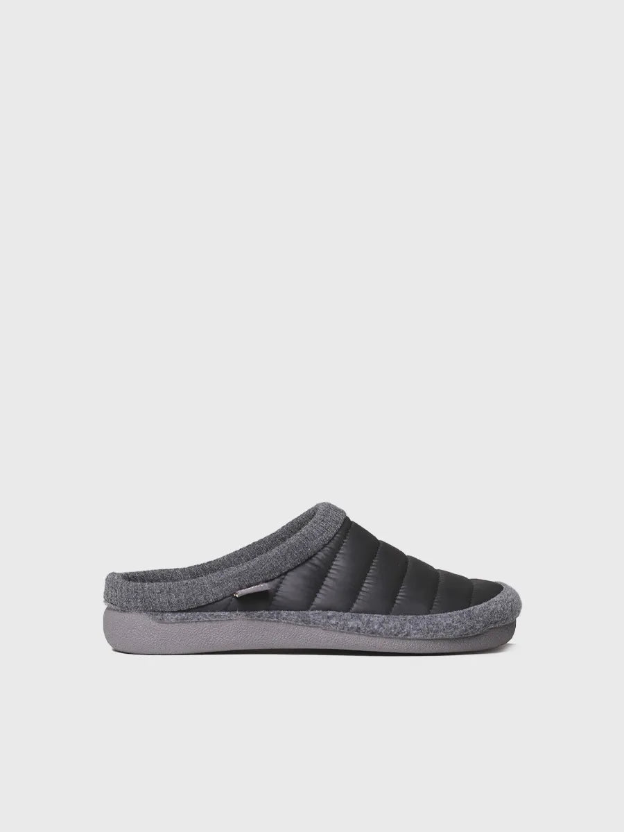 zapatillas de casa hombre - Zapatilla de casa tipo zueco en tejido acolchado y fieltro | NIX-TK  - Toni Pons  