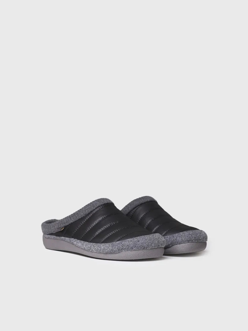 zapatillas de casa hombre - Zapatilla de casa tipo zueco en tejido acolchado y fieltro | NIX-TK  - Toni Pons  