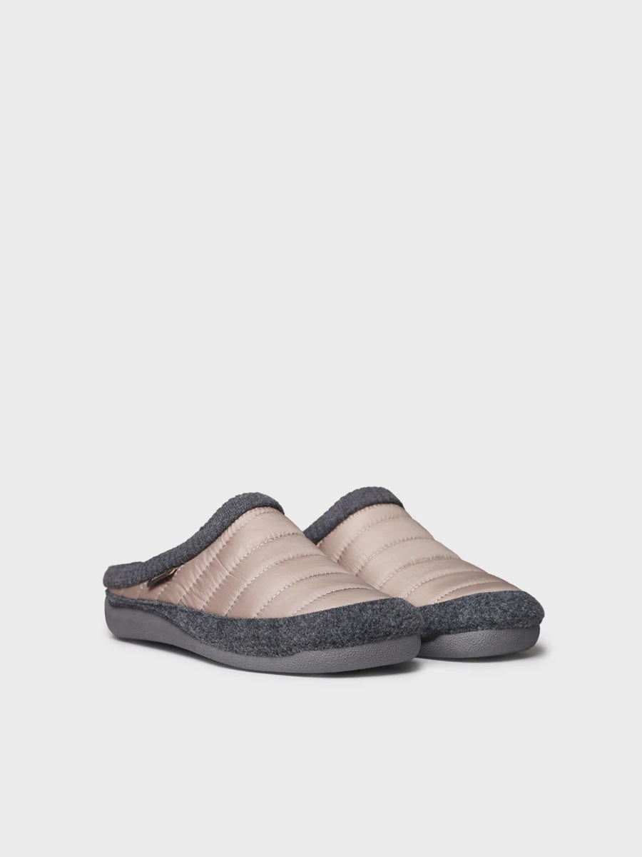 Zapatillas de casa hombre - Zapatilla de casa tipo zueco en tejido acolchado y fieltro | NIX-TK  - Toni Pons  