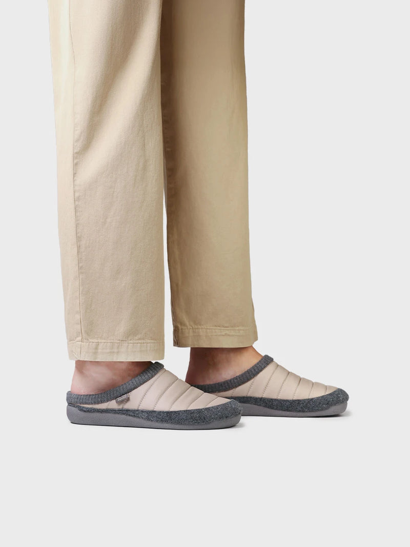 Zapatillas de casa hombre - Zapatilla de casa tipo zueco en tejido acolchado y fieltro | NIX-TK  - Toni Pons  