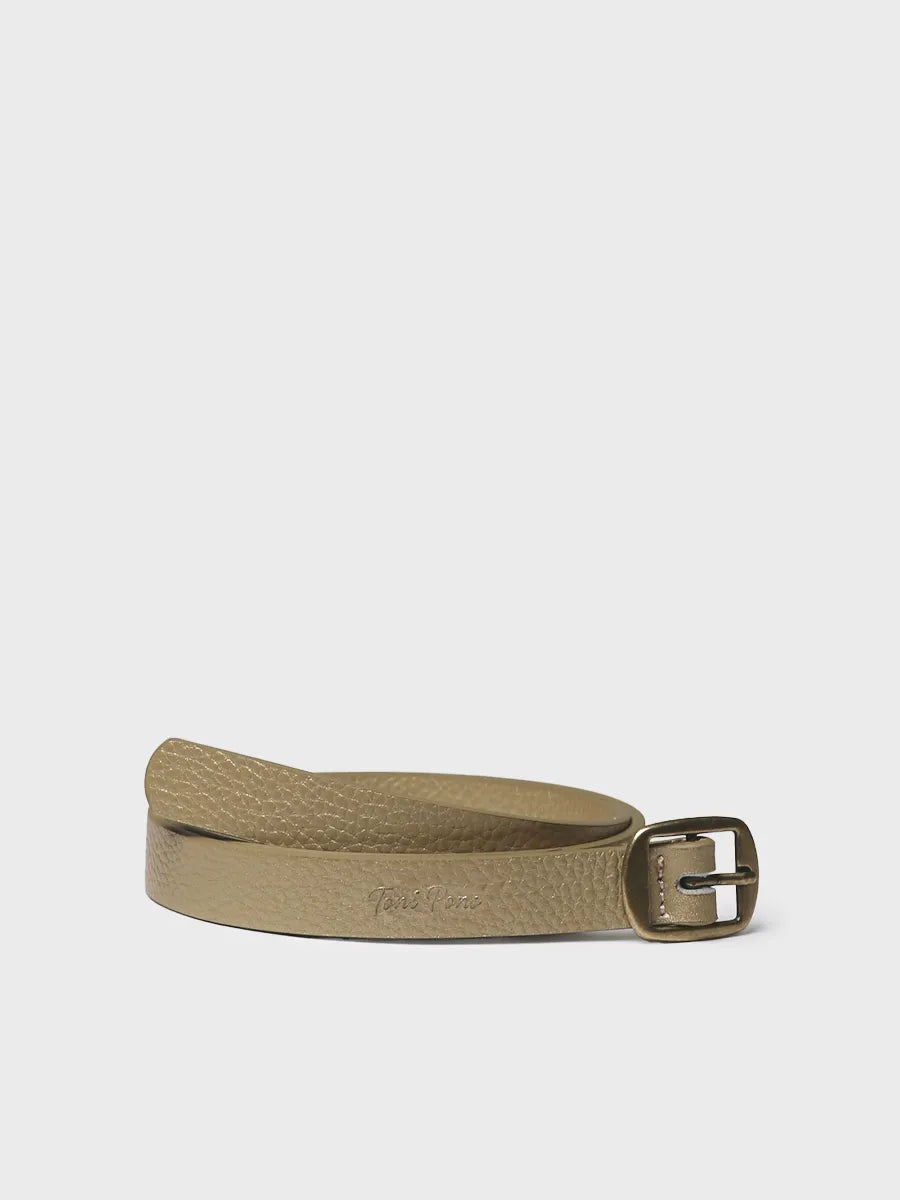 Leather and fabric belt for women | NONA