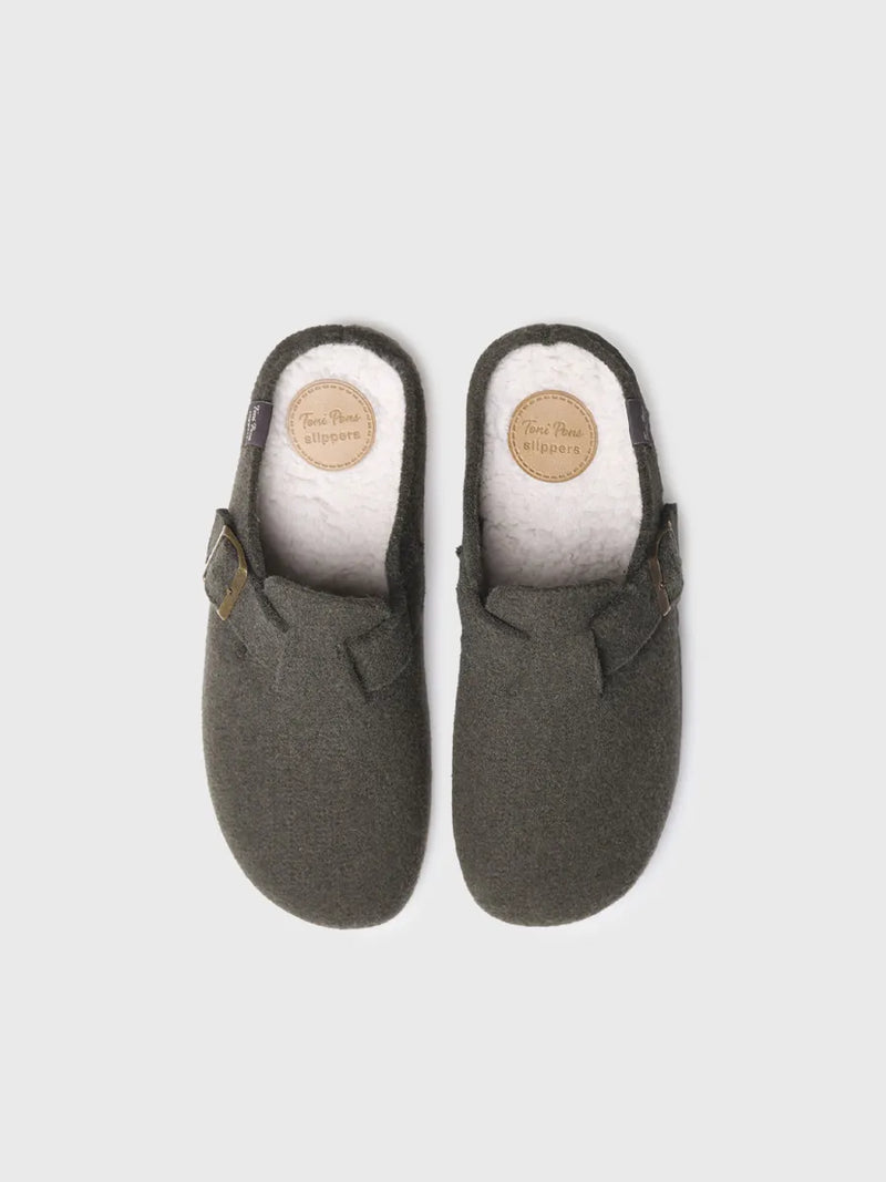 zapatillas de casa hombre - Zapatilla tipo zueco para hombre en fieltro | NORTON-FP  - Toni Pons  