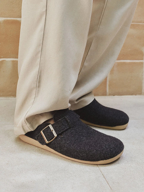 Zapatilla tipo zueco para hombre en fieltro | NORTON-FP