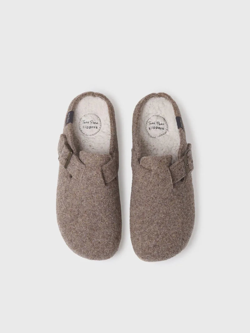zapatillas de casa hombre - Zapatilla tipo zueco para hombre en fieltro | NORTON-FP  - Toni Pons  