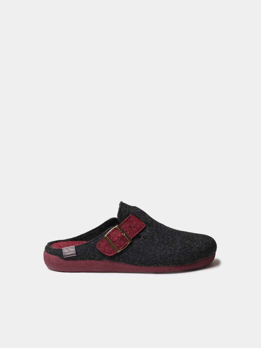 Zapatilla tipo zueco para hombre en fieltro reciclado | NORTON-FR