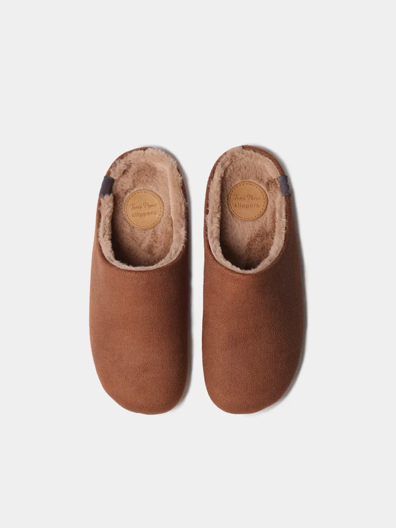 Zapatillas de casa mujer - Slippers abiertas para hombre en tejido  | NOTI-BD  - Toni Pons  