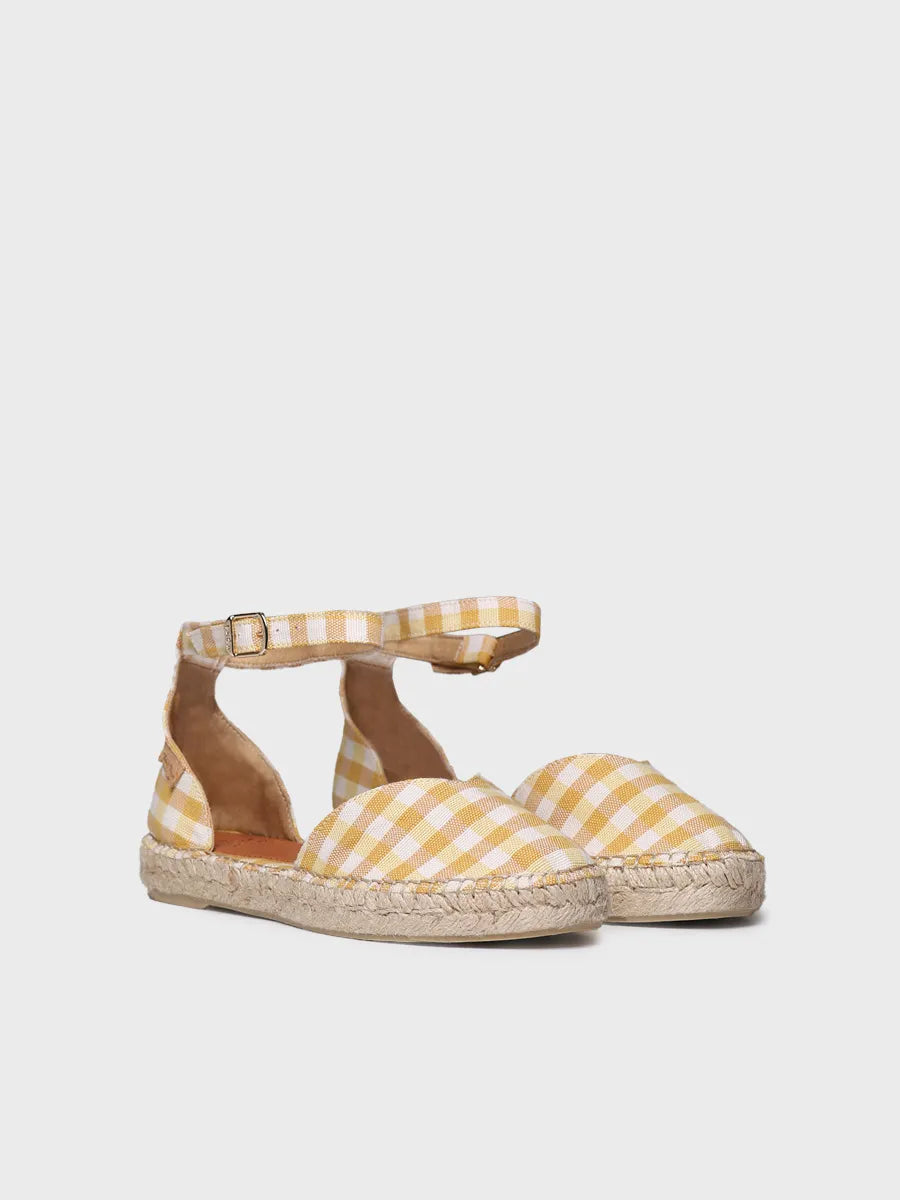  - Alpargata plana de mujer con estampado vichy | NURI-VH  - Toni Pons  