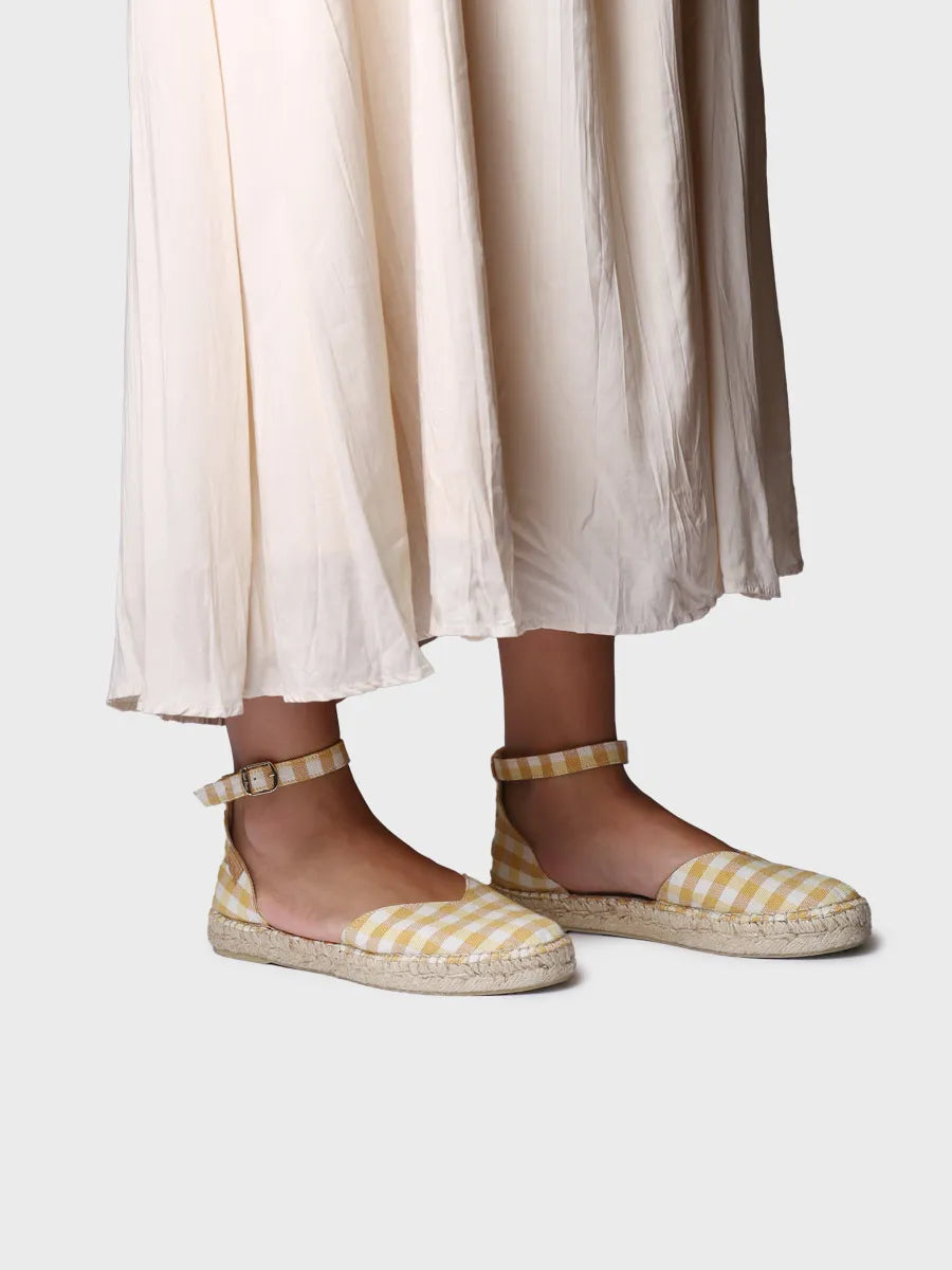  - Alpargata plana de mujer con estampado vichy | NURI-VH  - Toni Pons  