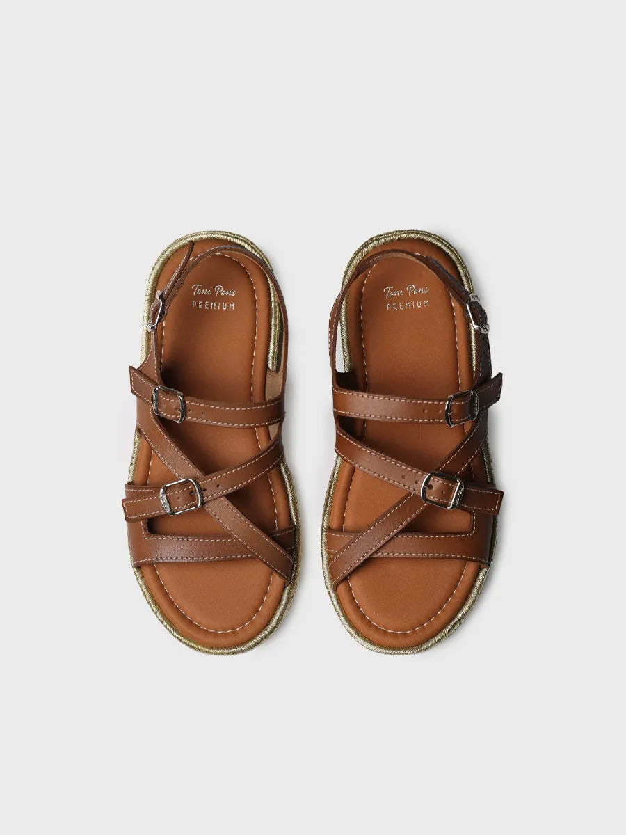  - Sandalia de mujer en piel con tiras finas | OMARA  - Toni Pons  