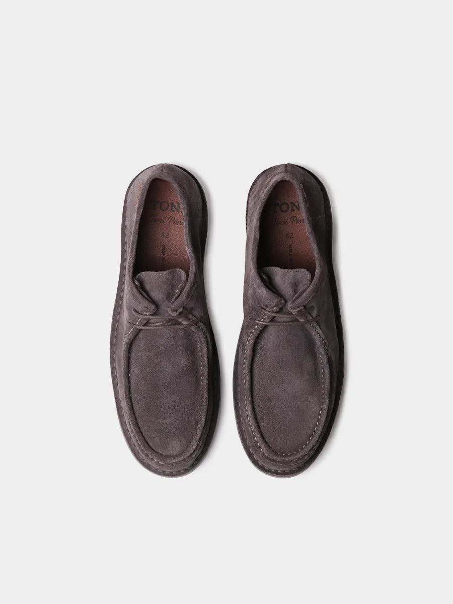 Zapatos con cordones hombre - Zapato en serraje con cordones para hombre | ORLANDO-SY  - Toni Pons  