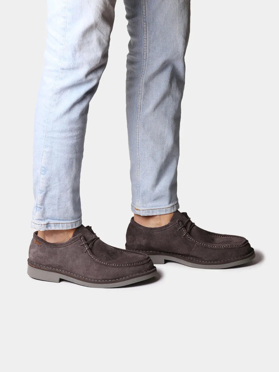 Zapatos con cordones hombre - Zapato en serraje con cordones para hombre | ORLANDO-SY  - Toni Pons  
