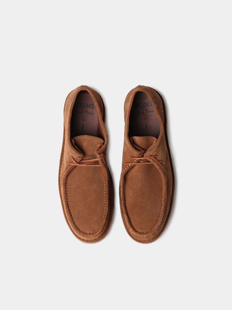 Zapatos con cordones hombre - Zapato en serraje con cordones para hombre | ORLANDO-SY  - Toni Pons  