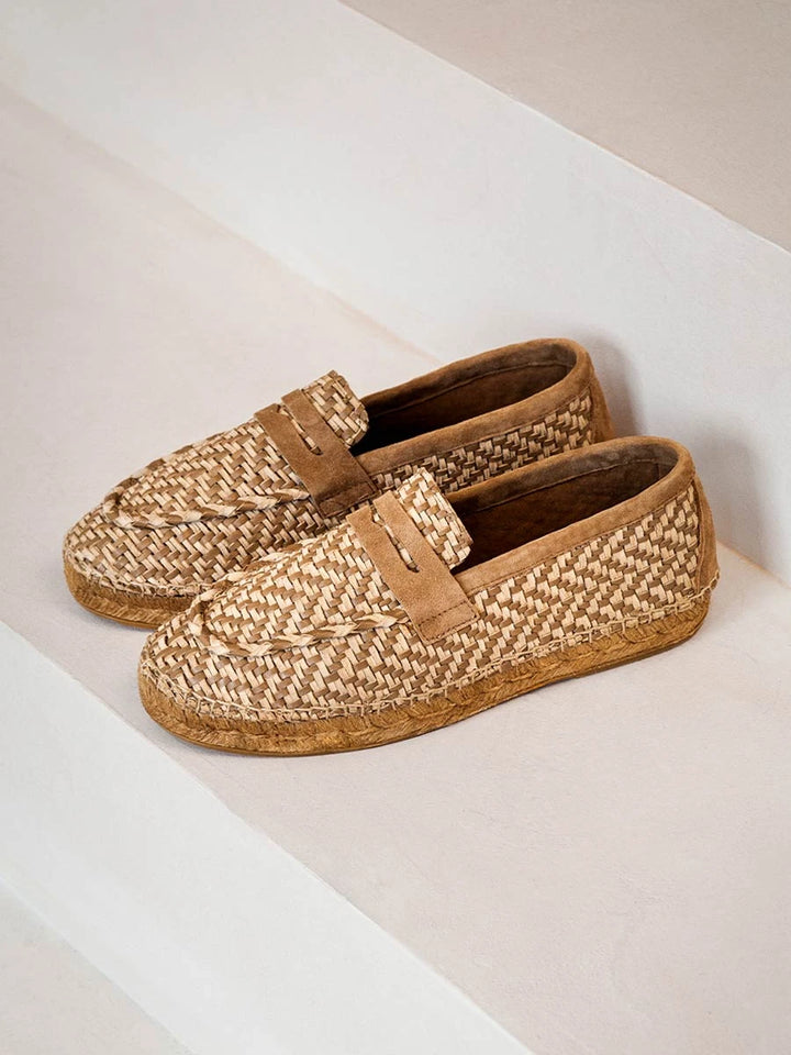  - Alpargata tipo mocasín para hombre en piel trenzada | OSOR80  - Toni Pons  