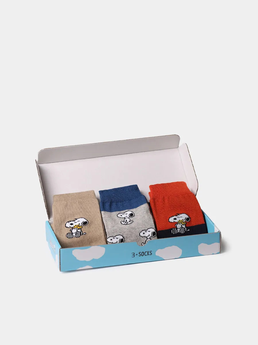 Confezione da 3 paia di calzini unisex di Snoopy