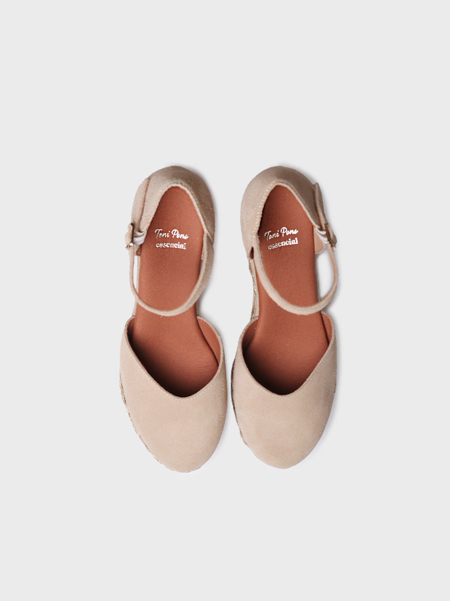 Alpargata mujer - Alpargata alta de mujer en serraje  - Toni Pons  