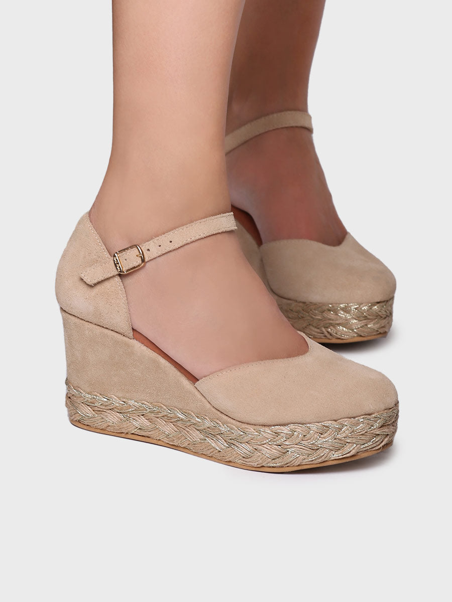 Alpargata mujer - Alpargata alta de mujer en serraje  - Toni Pons  