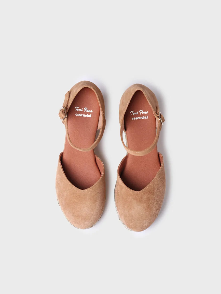 Alpargata mujer - Alpargata alta de mujer en serraje  - Toni Pons  