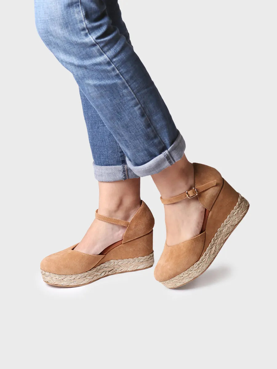 Alpargata mujer - Alpargata alta de mujer en serraje  - Toni Pons  