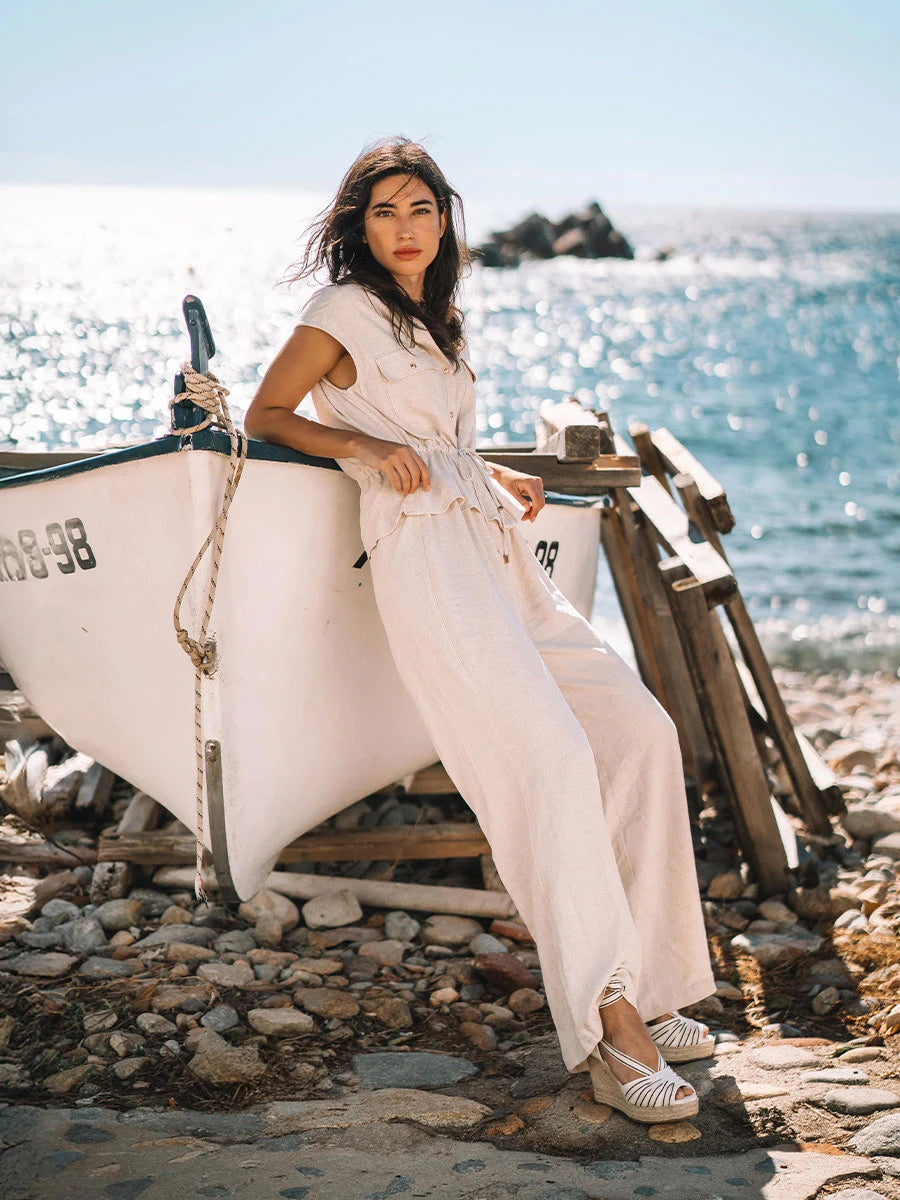  - Alpargata de mujer con cuña alta y cintas | PALS-CC  - Toni Pons  