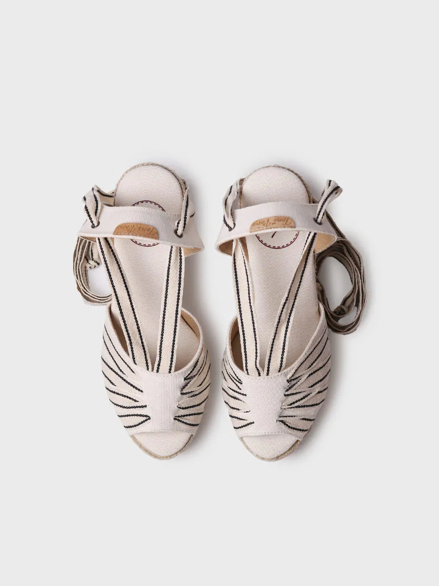  - Alpargata de mujer con cuña alta y cintas | PALS-CC  - Toni Pons  