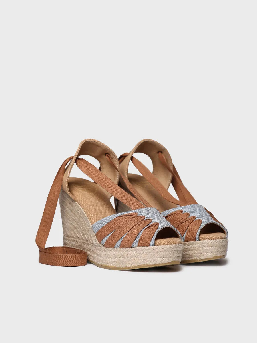  - Alpargata de mujer con cuña alta y cintas | PALS-CC  - Toni Pons  