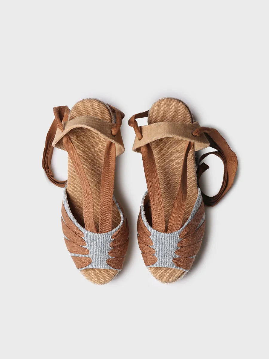  - Alpargata de mujer con cuña alta y cintas | PALS-CC  - Toni Pons  