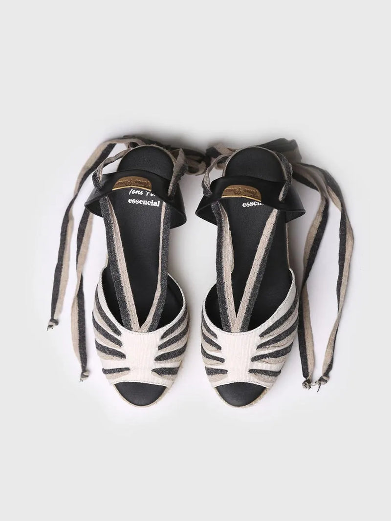 Sandalias mujer - Sandalia de cuña alta con tiras  - Toni Pons  
