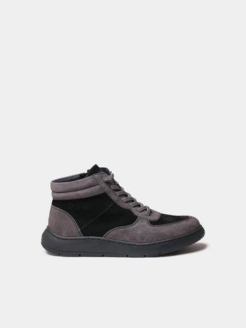 Zapatos mujer - Zapatilla abotinada de mujer en serraje con cremallera | PANAMA  - Toni Pons  