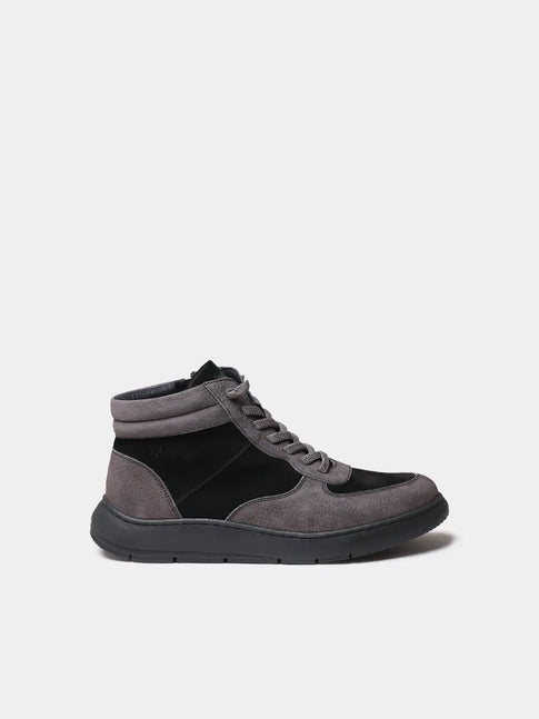 Zapatos mujer - Zapatilla abotinada de mujer en serraje con cremallera | PANAMA  - Toni Pons  