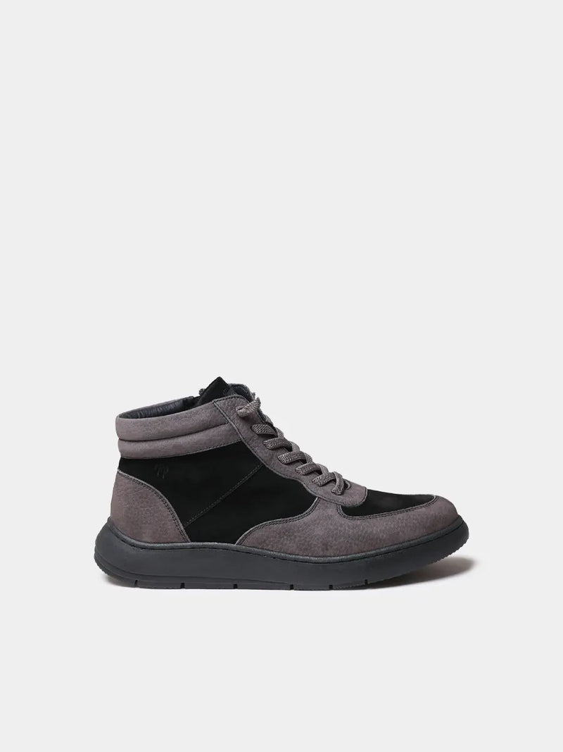 Zapatos mujer - Zapatilla abotinada de mujer en serraje con cremallera | PANAMA  - Toni Pons  