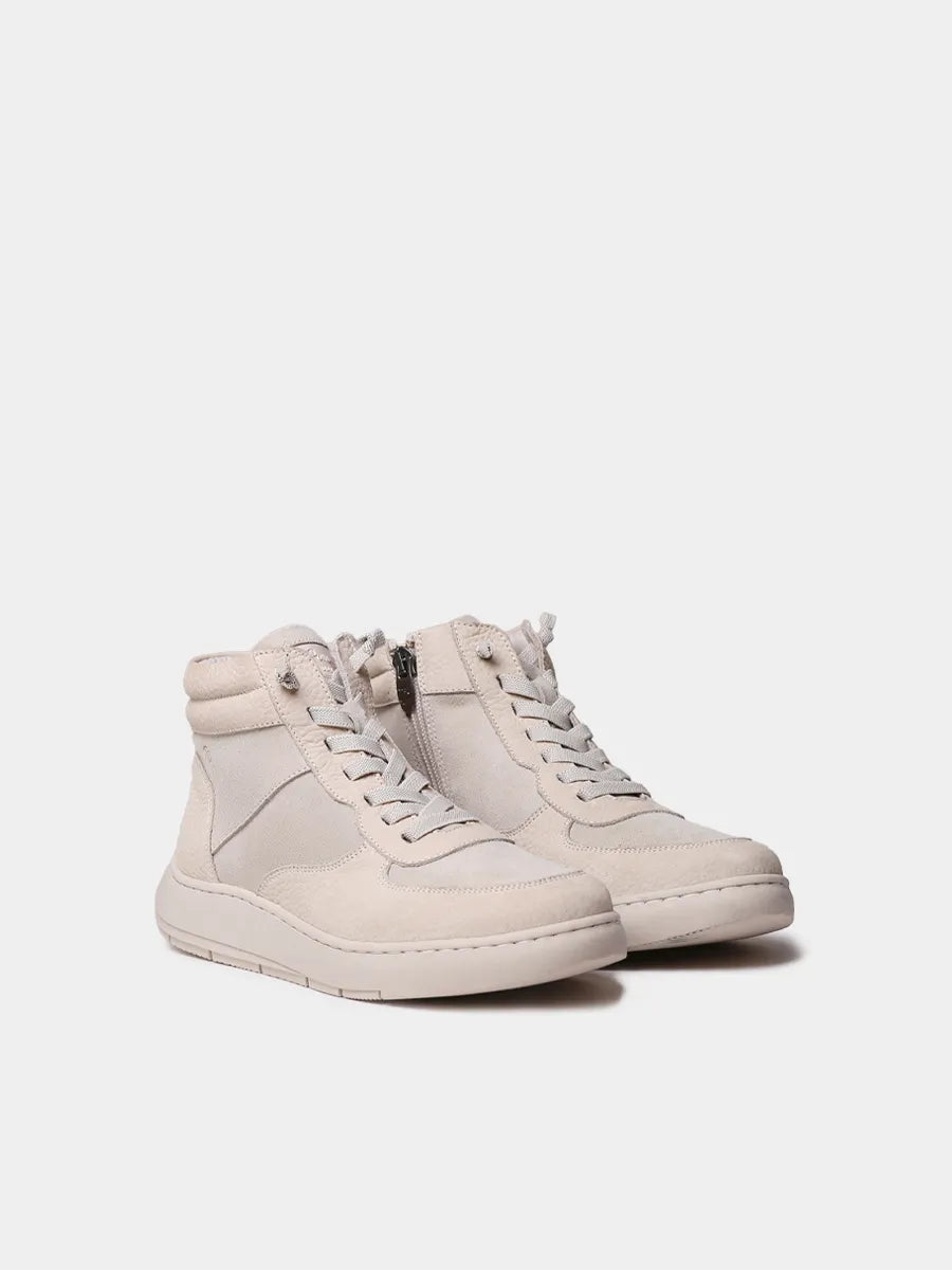 Zapatos mujer - Zapatilla abotinada de mujer en serraje con cremallera | PANAMA  - Toni Pons  