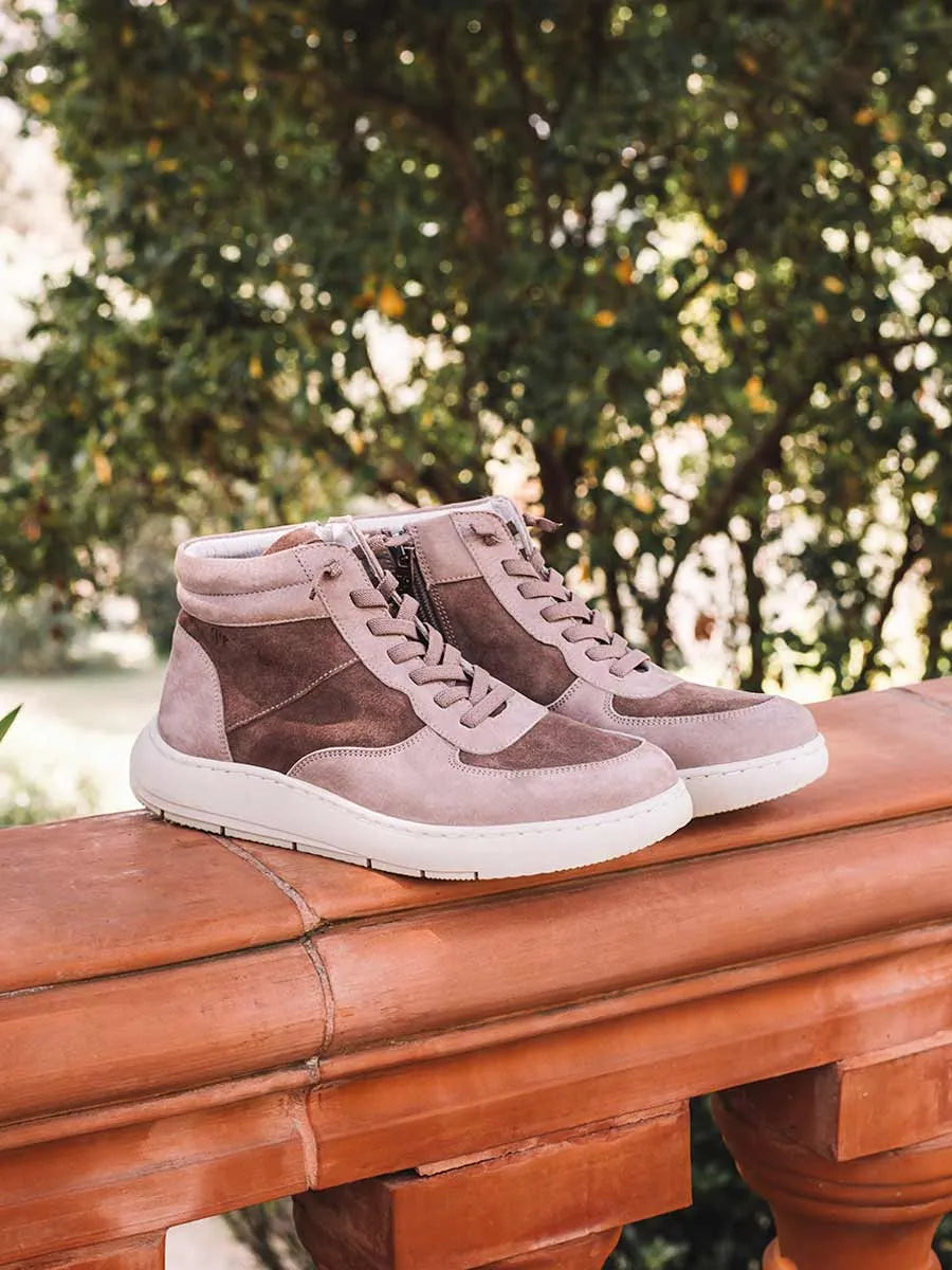 Zapatos mujer - Zapatilla abotinada de mujer en serraje con cremallera | PANAMA  - Toni Pons  