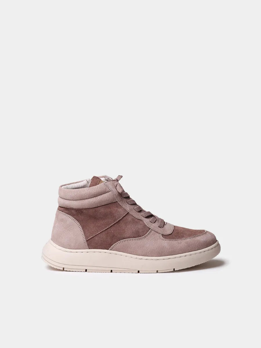 Zapatos mujer - Zapatilla abotinada de mujer en serraje con cremallera | PANAMA  - Toni Pons  