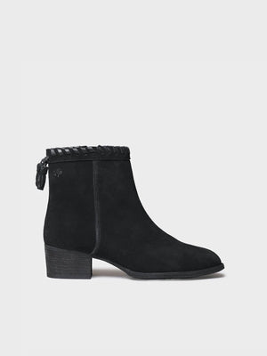 Botines mujer - Botín en serraje con trenzado y borlas para mujer | PATERNA-SY  - Toni Pons  