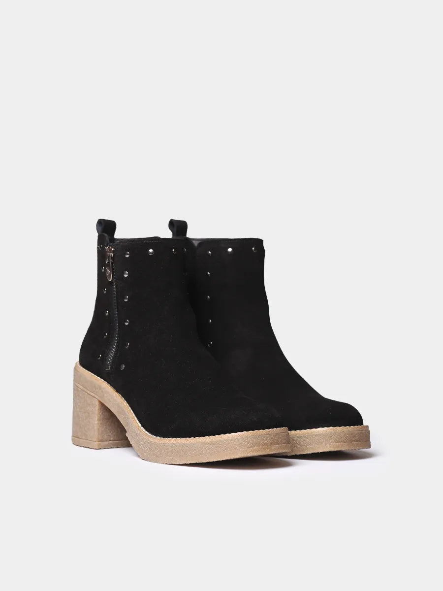 Botines mujer - Botín de mujer en serraje con tachuelas y plataforma | PAU-SY  - Toni Pons  