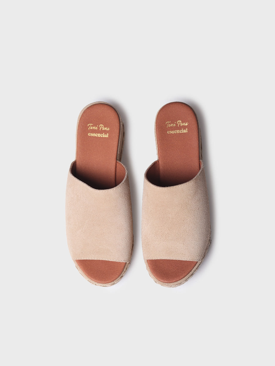 Alpargata mujer - Alpargata destalonda de mujer en serraje  - Toni Pons  