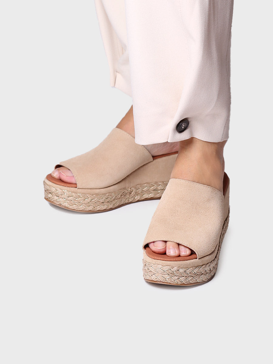 Alpargata mujer - Alpargata destalonda de mujer en serraje  - Toni Pons  